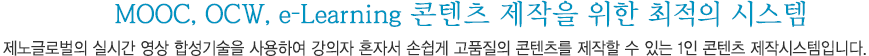 MOOC, OCW, e-Learning ������ ������ ���� ������ �ý���